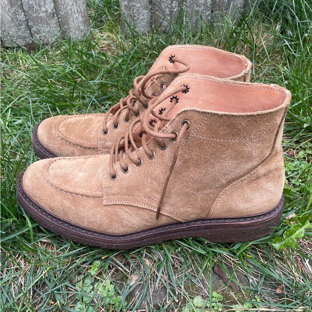 Tan Suede Men's Boots